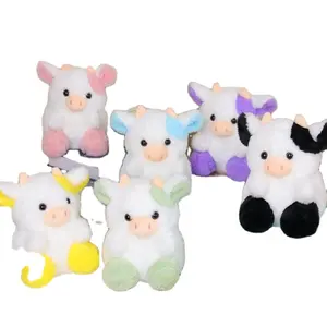 Cross border New Product Pink Cow Plush Toy Cute Strawberry Cow Doll