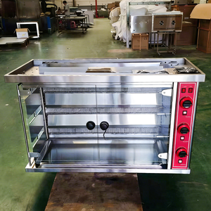 Four à rôtisserie au gaz commercial HELAXEN, grill en acier inoxydable, broche rotative, plage de température de 0 à 400 degrés pour les restaurants et les hôtels - Product Image 2