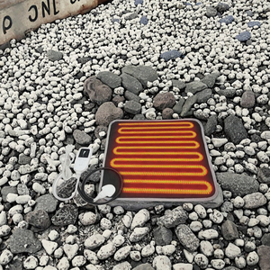 Elektrisch beheizte, einfarbige Thermomatte für Hunde & Katzen, moderner Stil, wasserdichtes PU-Material, quadratische Form, Haustierbett-Wärmer - Product Image 3