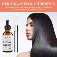 Huile de ricin naturelle 60 ml en marque blanche pour des cils plus volumineux et la croissance des cheveux – Usine OEM/ODM de soins de la peau biologiques