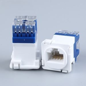 Connecteur Keystone <span class=keywords><strong>RJ45</strong></span> Cat6 UTP 8P8C OEM Type Australie, Insert de données mécanique à 180 degrés pour <span class=keywords><strong>prise</strong></span> murale Clipsal - Product Image 1