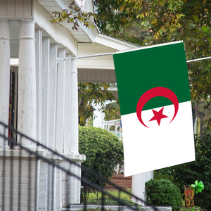 Drapeau de l'Algérie 3x5 pieds, double face, 3 plis, polyester robuste, bannière nationale algérienne pour extérieur, couleurs vives, œillets en laiton - Product Image 5