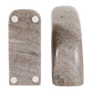 Fermalibri a mezzaluna in marmo per scaffali, accessori decorativi per libri da casa e ufficio - Product Image 5