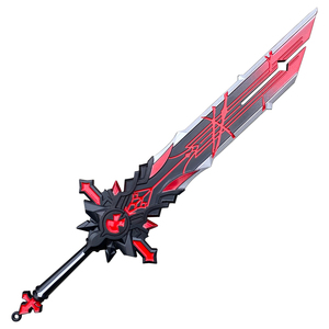 Modèle de sabre en alliage de zinc de 29 cm, style Genshin Impact, modèle de <span class=keywords><strong>pierre</strong></span> <span class=keywords><strong>tombale</strong></span> du loup, jouet d'anime en métal - Product Image 5