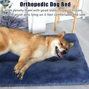 Big Dog Mat Corduroy Solid Square <b>Pad</b> Medium Large Dogs Oversize Pet Sleeping <b>Bed</b> Thick Dog Sofa Removable Washable Pet Supplies - Product Image 5
