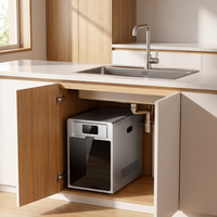 Distributeur d'eau pétillante et rafraîchissante avec refroidisseur de glace, machine à eau électrique filtrante, robinet mécanique pour eau froide gazeuse, usage hôtelier