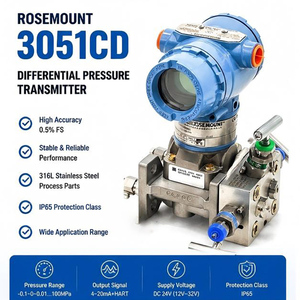 สมาร์ทดิฟเฟอเรนเชียล 3051CD 4-20mA สแตนเลสสตีล IP65 สำหรับการบำบัดน้ำมัน ก๊าซ น้ำ และโรงงานเคมี - Product Image 2