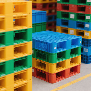 <span class=keywords><strong>Palette</strong></span> en plastique antidérapante éco-recyclable à 4 voies, idéale pour les centres de distribution de commerce électronique et la manutention légère des <span class=keywords><strong>colis</strong></span> - Product Image 3