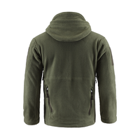 Veste tactique chaude à fermeture éclair ESDY pour homme, veste polaire de randonnée sportive pour l'hiver