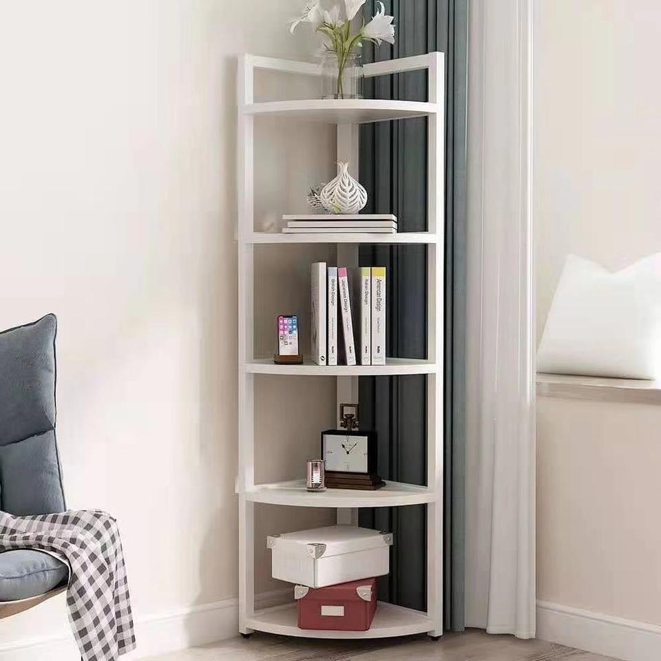 Timber Based New Minimalist Modern Wood Corner Bookcase Storage Cabinet with Shelf ...