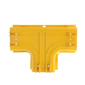 factory supplier hot sell 240 360 600mm fiber optic raceway yellow plastic ftth cable tray and trunking cover