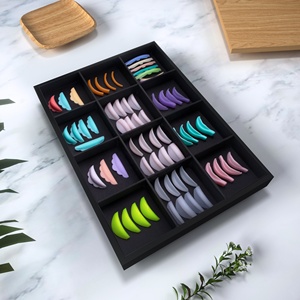 Pads de rehaussement de cils en silicone colorés, réutilisables, outils de lifting des cils, boucliers de rehaussement de cils, tiges de rehaussement de cils <span class=keywords><strong>ultra</strong></span>-courbées et flexibles - Product Image 5