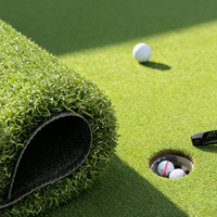 Künstlicher Rasenteppich Umweltfreundlicher Weicher Indoor/Outdoor Sportrasen Golf Putting Green Kunstrasen für Baseball und Garten