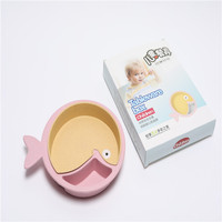 Bol blanc en acrylique, plat en polypropylène pour enfants, assiette chaude pour enfants