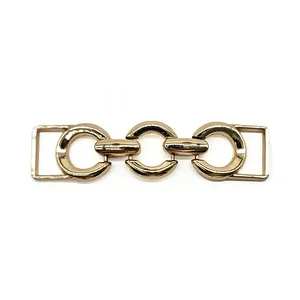 China Factory Custom Fashion Shoes Chains Buckle New Decorative Bag Straps Buckle High Quality Zinc Alloy Metal Buckles