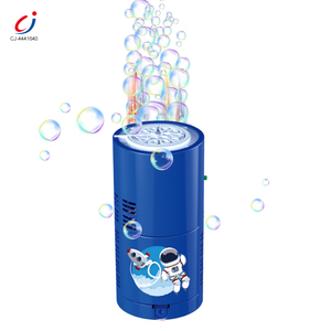 Chengji Automatic Bubbles Gun Light Fireworks Bubble Machine with LED Lights and Music Fun Toy Plastic
