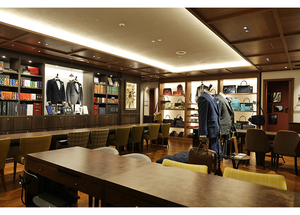 Ropa al por menor Nueva moda Sastrería Diseño de interiores Boutique Hombre Tienda Diseño Exhibición Hombres Ropa Bastidores Sastrería Nombre - Product Image 3