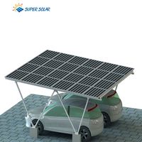 Abri solaire HD étanche pour voitures AL6005-T5/Acier inoxydable résistant au vent et à la neige Certifié CE Solaire