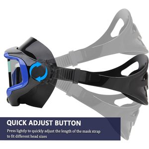 Mascherina per Snorkel Anti-appannamento per adulti Premium occhiali da nuoto impermeabili per apnea e sport maschere da sub personalizzabili - Product Image 5