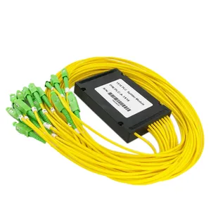 1260-1650nm FTTx Systems 1X16 Optical PLC Splitter ABS Box SCUPC SCAPC Divisor de fibra óptica