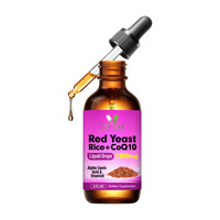 Gouttes liquides de levure de riz rouge CoQ10 OEM ODM avec fructose pour favoriser l'activité antioxydante et un métabolisme énergétique sain