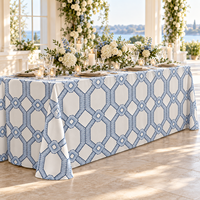 Nappes de table rondes en polyester de haute qualité, sur mesure, en gros, pour les événements de mariage en plein air, les banquets et les fêtes