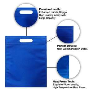 Bolsas Reutilizables Ecológicas Personalizadas de Tela No Tejida, Impresión a Todo Color, Bolsas de Compras con Corte en D - Product Image 3