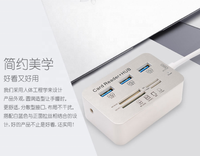 Hub USB 3.0 Model Pabrik Pribadi, Pembaca Kartu, Aluminium Alloy, 2-4 Port, Ready Stock
