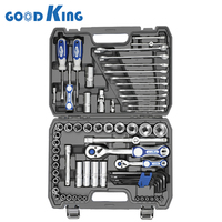 Good King 72 dientes Bluek Case 72 piezas 1/2 "3/8" 1/4 "pulgadas Juego de herramientas de reparación automotriz mecánica Caja de Herramientas 17201