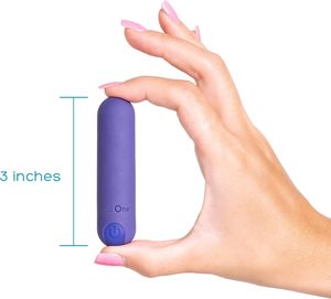 Plusone Phụ Nữ Của Mini Bullet Vibrator Hoàn Toàn Không Thấm Nước USB Có Thể Sạc Lại 10 Rung Cài Đặt Cá Nhân Cơ Thể An Toàn Tím Silicone - Product Image 5
