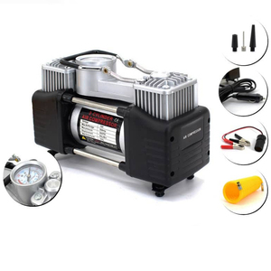 Heavy Duty Double Cylinder Tyre Portable Pump 12v <b>Car</b> Compressor Tire <b>Inflators</b> SR02-014 Tyre SR02-014 SR02-01 - Product Image 2