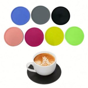 Factory Hot Selling Customation Soft Silicone Round Rubber <b>Coaster</b> for <b>Beer</b> Water Cup - Product Image 4