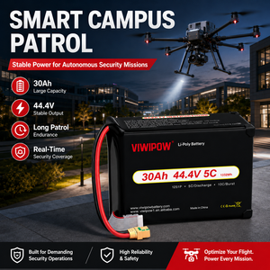 Batterie de drone VIWIPOW OEM de haute qualité, 280Wh/kg, 30000mAh, 5C, haute densité énergétique, semi-solide, pour UAV - Product Image 2