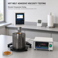 Viscosimètre Brookfield de laboratoire à haute viscosité 20-80 M Pa.s, testeur de viscosité numérique 300°C pour four, RS232 pour adhésif thermofusible