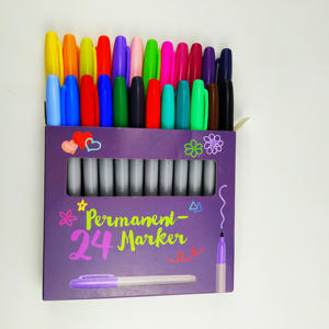 Marqueur permanent professionnel à pointe fine, 24 couleurs, imperméable - Product Image 3