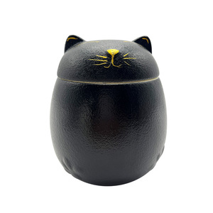 Керамическая урна для праха домашних животных (кошек и собак) на заказ: экологичная, герметичная, прочная, водонепроницаемая, современный минималистичный дизайн, серая - Product Image 2