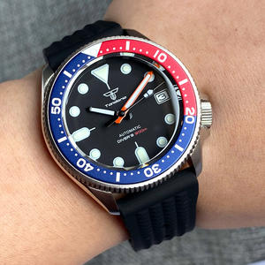 Tandorio <strong>SKX</strong> Mod 37mm NH35 Mechanical Watch Men Small Women Wristwatch Orange Hand Waterproof Sport Steel Swim Clock <strong>Vintage</strong> - Product Image 3