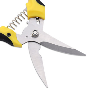 Lu Ban's Work Bypass Pruning Shears Stainless Steel Yellow Handle Garden Tool For Fruit Tree Branch Cutting - Product Image 3