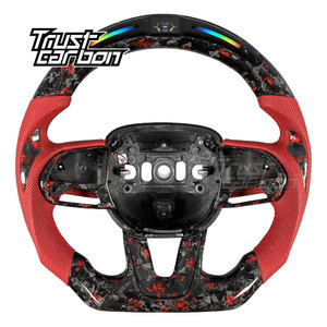 Volante Deportivo Personalizado de Fibra de Carbono Forjado con LED para Charger y Challenger R/T SXT Hellcat 2013-2023 - Product Image 1