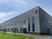 Almacén prefabricado, planta de taller, hangar, cobertizo, construcción, materiales metálicos industriales, estructura de acero, edificio