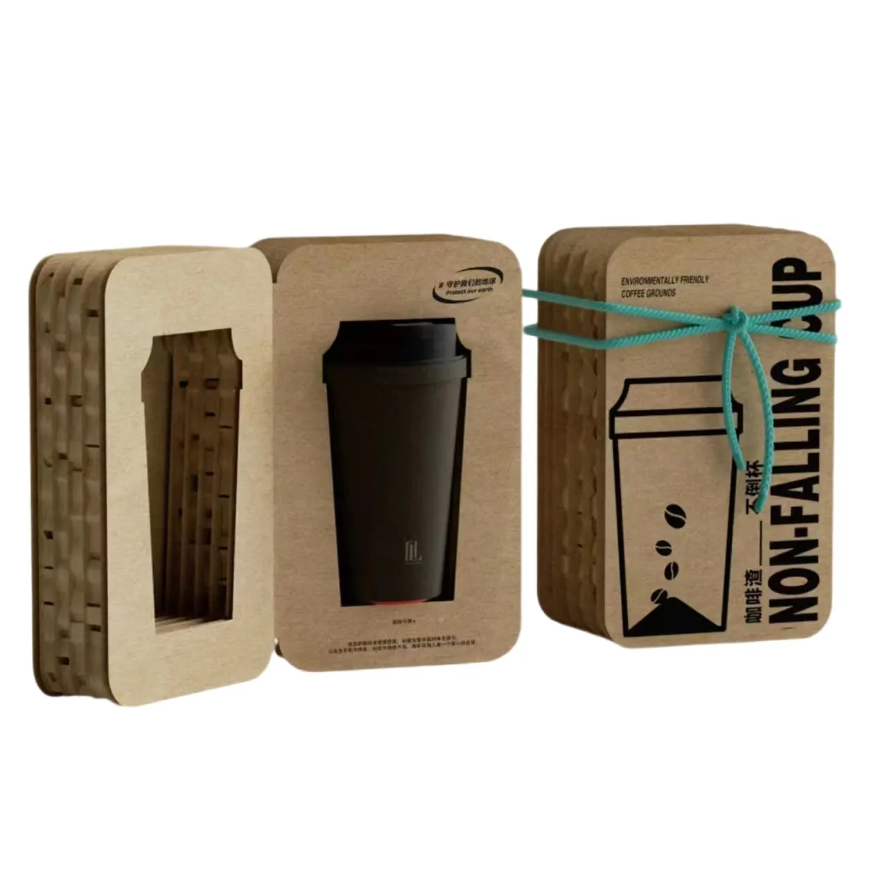 Taza de café personalizada, juegos de tazas de té, caja de regalo, tablero de nido de abeja, termo de copa de vino de acero inoxidable, cajas de embalaje de botellas