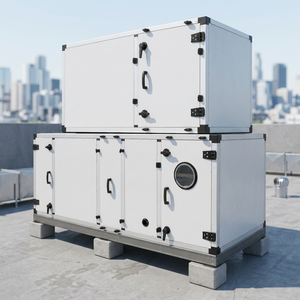 Industrial modular air handling unit installed <b>in</b> a mechanical plant room for commercial hvac ventilation climate control system - Product Image 1