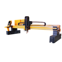 5x10 Heavy duty portique cnc plasma machine de découpe cnc plasma cutters 380V flamme métal avec axe rotatif 300a 400a