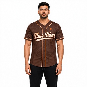 Camiseta de Béisbol para Hombre, Estilo Universitario, Tejido Deportivo de Primera Calidad, Manga Corta, Uniforme de Equipo Clásico - Product Image 1