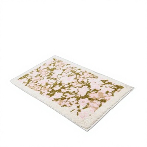 Hot Luxury Heavy Quality Pure Cotton Tufted Floral Eco-Friendly Bath Mats Assurance Durable Floor Mat at Wholesale Price ITHL - Product Image 1