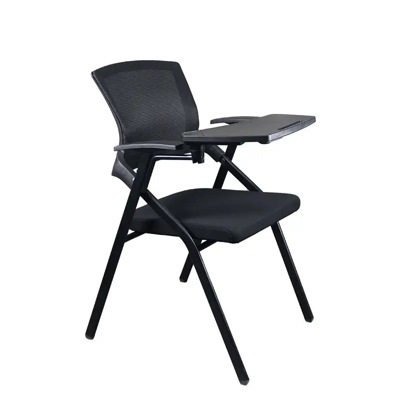 Chaise de formation pliante en maille pour salle de conférence avec planche d'écriture table d'étude et chaise une chaise d'entraînement de bureau
