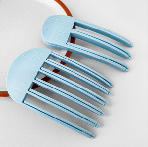 Grandes pinces à griffes plates pour femmes <span class=keywords><strong>Barrettes</strong></span> à glissière latérale française pour <span class=keywords><strong>cheveux</strong></span> <span class=keywords><strong>fins</strong></span> Rectangle accessoires de <span class=keywords><strong>cheveux</strong></span> d'alligator - Product Image 2