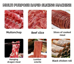 Máquinas para hacer productos cárnicos Máquina cortadora de carne Máquina cortadora y trituradora de carne para <span class=keywords><strong>cafetería</strong></span> y restaurante - Product Image 6