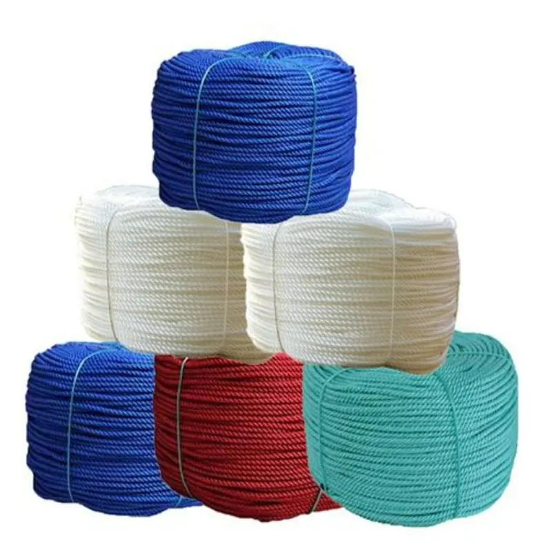 Factory High Quality 8mm 10mm 16MM Plastic PE Rope For Agriculture Packaging Rope Twisted Plastic Polyethylene Rope Colored