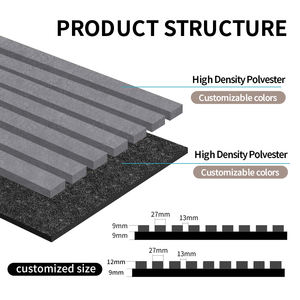 Panel acústico de listones de PET de tamaño personalizado más popular <span class=keywords><strong>para</strong></span> deflectores de grado de <span class=keywords><strong>estudio</strong></span> - Product Image 6
